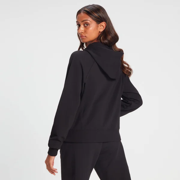 MP Rest Day Hoodie Met Volledige Rits Voor Dames - Verwassen Zwart 5 MP Rest Day Hoodie Met Volledige Rits Voor Dames - Verwassen Zwart - Afbeelding 3