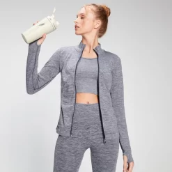 MP Women's Composure Zip Through Jacket - Galaxy Blue -Myprotein 12857264 7024891531762134