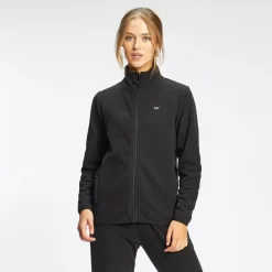 MP Women's Essential Fleece Zip Through Jacket - Zwart -Myprotein 12857610 9384884222785829
