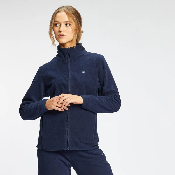 MP Women's Essential Fleece Zip Through Jacket - Navy 3 MP Women's Essential Fleece Zip Through Jacket - Navy