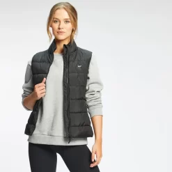 MP Outerwear Lichtgewicht Gewatteerde Bodywarmer Voor Dames - Zwart