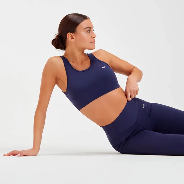 MP Dames Sculpt Laser Cut Sportbeha - Navy 6 MP Dames Sculpt Laser Cut Sportbeha - Navy - Afbeelding 4
