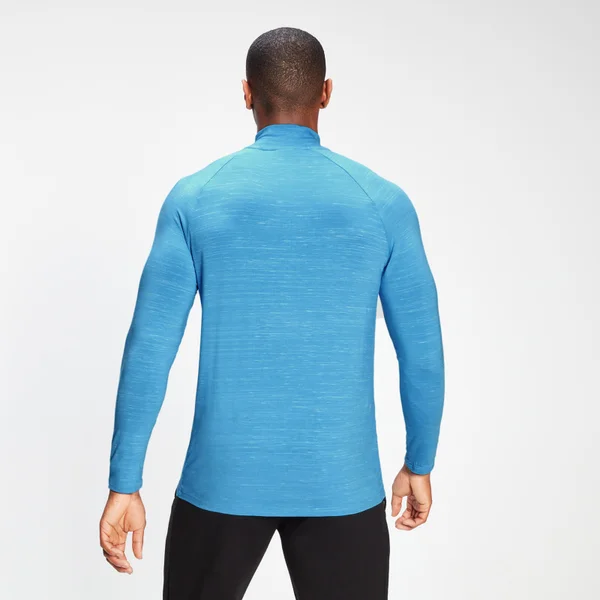 MP Men's Performance 1/4 Zip Top - Bright Blue Marl 5 MP Men's Performance 1/4 Zip Top - Bright Blue Marl - Afbeelding 3