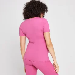 MP Power Maternity Top Met Korte Mouwen Voor Dames - Sangria -Myprotein 13028684 1844918735355265