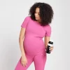 MP Power Maternity Top Met Korte Mouwen Voor Dames - Sangria -Myprotein 13028684 7274918735224471
