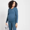 MP Power Maternity Top Met Lange Mouwen Voor Dames - Stofblauw 1 MP Power Maternity Top Met Lange Mouwen Voor Dames - Stofblauw -Myprotein 13028700 1614918734358038