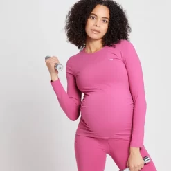 MP Power Maternity Top Met Lange Mouwen Voor Dames - Sangria