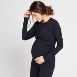 MP Power Maternity Top Met Lange Mouwen Voor Dames Multiverpakking - Zwart/Wit -Myprotein 13028716 1334918736099838
