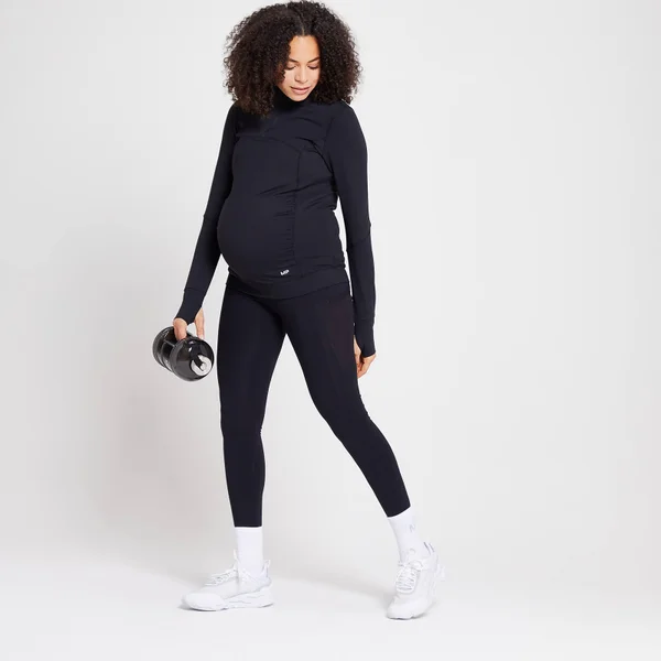 MP Power Maternity Shirt Met Kwartrits Voor Dames - Zwart 4 MP Power Maternity Shirt Met Kwartrits Voor Dames - Zwart - Afbeelding 2