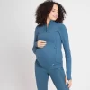 MP Power Maternity Shirt Met Kwartrits Voor Dames - Stofblauw
