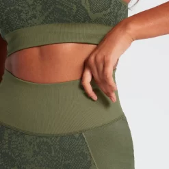 MP Snake Seamless Leggings - Green -Myprotein 13036315 5324896702477213