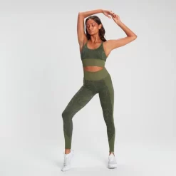 MP Snake Seamless Sports Bra - Green -Myprotein 13036321 1404896702602823