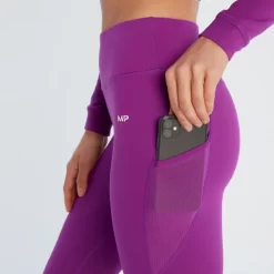 MP Power Legging Van Meshstof Voor Dames - Paars -Myprotein 13108940 2125049072986700
