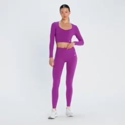 MP Power Legging Van Meshstof Voor Dames - Paars -Myprotein 13108940 7885049073053717