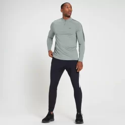 MP Tempo Shirt Met Kwartrits Voor Heren - Storm -Myprotein 13111197 7324909885141071