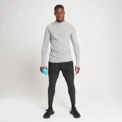 MP Velocity Ultra Shirt Met Kwartrits Voor Heren - Stormgrijs -Myprotein 13111622 3324920555683979