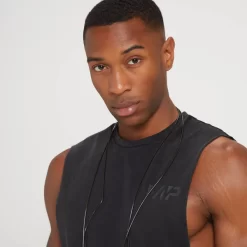 MP Adapt Hemd Met Verwassen Finish Voor Heren - Zwart -Myprotein 13112406 2874933222508247