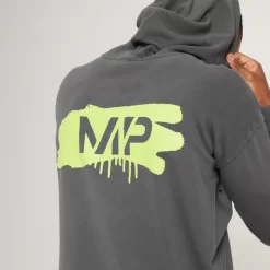 MP Adapt Hoodie Met Verwassen Finish Voor Heren - Loodgrijs -Myprotein 13112532 9494933223440506