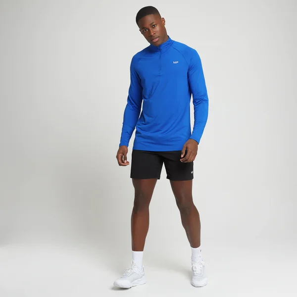 MP Trui Met Kwartrits Voor Heren - Koningsblauw 4 MP Trui Met Kwartrits Voor Heren - Koningsblauw - Afbeelding 2