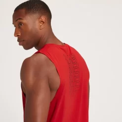 MP Repeat MP Graphic Training Sporthemd Met Diep Uitgesneden Armsgaten Voor Heren - Wijnrood -Myprotein 13115092 2124980952945956