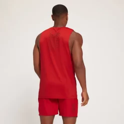 MP Repeat MP Graphic Training Sporthemd Met Diep Uitgesneden Armsgaten Voor Heren - Wijnrood -Myprotein 13115092 3844980953199093