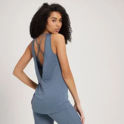 MP Power Ultra Hemd Voor Dames - Staalblauw -Myprotein 13118061 9104936397467194