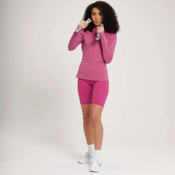 MP Power Ultra Shirt Met Kwartrits En Standaard Pasvorm - Sangria 4 MP Power Ultra Shirt Met Kwartrits En Standaard Pasvorm - Sangria - Afbeelding 2