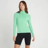 MP Performance Sportshirt Met Kwartrits Voor Dames - IJsgroen Gemêleerd Met Witte Vlek -Myprotein 13120961 6564996776970839