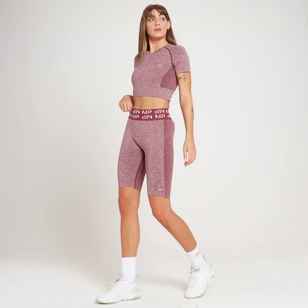 MP Curve Fietsshort Voor Dames - Bordeauxrood 4 MP Curve Fietsshort Voor Dames - Bordeauxrood - Afbeelding 2