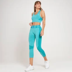 MP Curve Driekwartlegging Voor Dames - Laguneblauw -Myprotein 13121281 3504911701444157