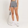 MP Curve Booty Short Met Hoge Taille Voor Dames - Grijs Gemêleerd -Myprotein 13121313 1314915096126740