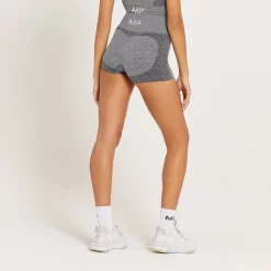 MP Curve Booty Short Met Hoge Taille Voor Dames - Grijs Gemêleerd -Myprotein 13121313 1934915096247865