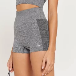 MP Curve Booty Short Met Hoge Taille Voor Dames - Grijs Gemêleerd -Myprotein 13121313 7774915096292502