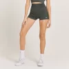 MP Curve Booty Short Met Hoge Taille Voor Dames - Carbongrijs Gemêleerd -Myprotein 13121329 1114911997453260