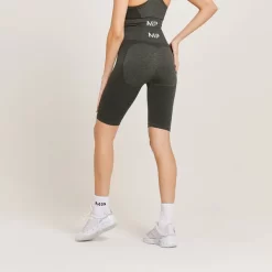 MP Curve Fietsshort Met Hoge Taille Voor Dames - Carbongrijs Gemêleerd -Myprotein 13121369 4624911999276288