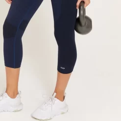 MP Curve Driekwartlegging Met Hoge Taille Voor Dames - Galaxy Blauw Gemêleerd -Myprotein 13121457 1044915096214178