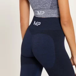 MP Curve Driekwartlegging Met Hoge Taille Voor Dames - Galaxy Blauw Gemêleerd -Myprotein 13121457 2774915097896173