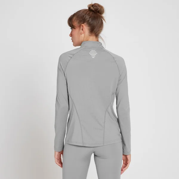 MP Velocity Shirt Met Kwartrits Voor Dames - Stormgrijs 5 MP Velocity Shirt Met Kwartrits Voor Dames - Stormgrijs - Afbeelding 3