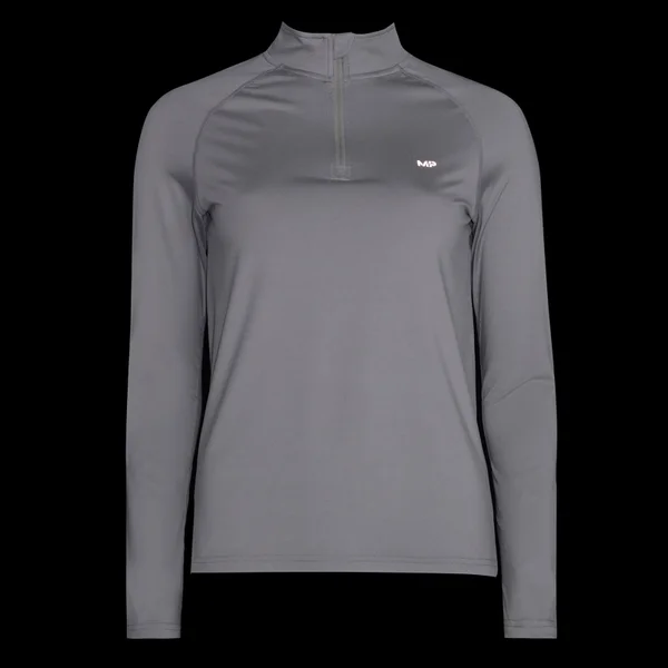 MP Velocity Shirt Met Kwartrits Voor Dames - Stormgrijs 8 MP Velocity Shirt Met Kwartrits Voor Dames - Stormgrijs - Afbeelding 6