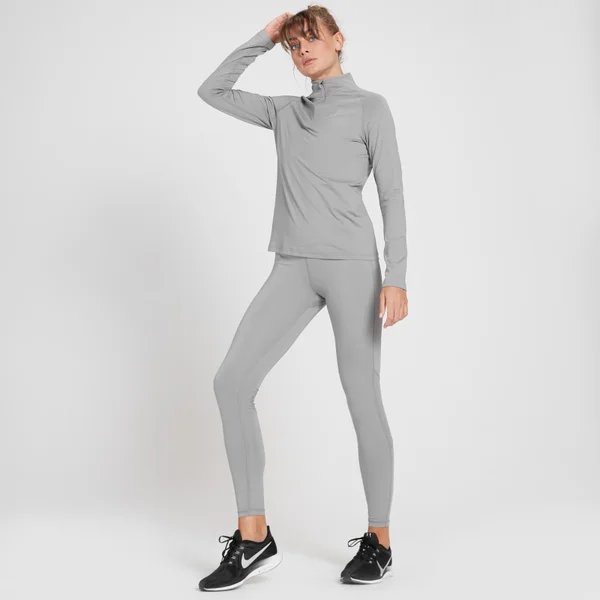 MP Velocity Shirt Met Kwartrits Voor Dames - Stormgrijs 4 MP Velocity Shirt Met Kwartrits Voor Dames - Stormgrijs - Afbeelding 2