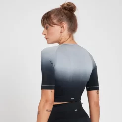 MP Velocity Ultra Naadloze Croptop Voor Dames - Zwart -Myprotein 13122749 1454911983563266