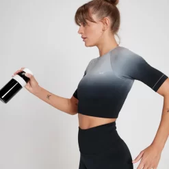 MP Velocity Ultra Naadloze Croptop Voor Dames - Zwart -Myprotein 13122749 1764911983624076