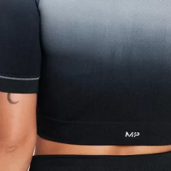 MP Velocity Ultra Naadloze Croptop Voor Dames - Zwart -Myprotein 13122749 5524911983687259