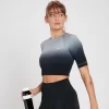 MP Velocity Ultra Naadloze Croptop Voor Dames - Zwart -Myprotein 13122749 5614911983463399
