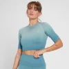 MP Velocity Ultra Naadloze Croptop Voor Dames - Steenblauw 2 MP Velocity Ultra Naadloze Croptop Voor Dames - Steenblauw -Myprotein 13122757 3254911983762601