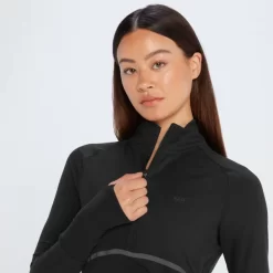 MP Velocity Ultra Shirt Met Kwartrits Voor Dames - Zwart -Myprotein 13122829 1225049073705719