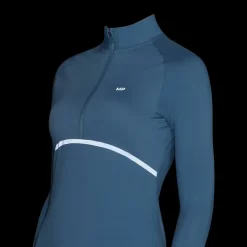 MP Velocity Ultra Shirt Met Kwartrits Voor Dames - Steenblauw -Myprotein 13122837 1864914611440131