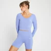MP Composure Naadloze Croptop Met Lange Mouwen Voor Dames - Krijtpaars -Myprotein 13125929 1954954755734196