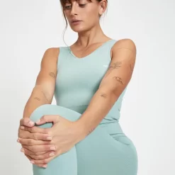 MP Composure Naadloos Hemd Voor Dames - IJsblauw -Myprotein 13125945 1644994423202711