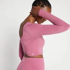 MP Composure Shirt Met Lange Mouwen Voor Dames - Mauve -Myprotein 13126193 1564949344674900